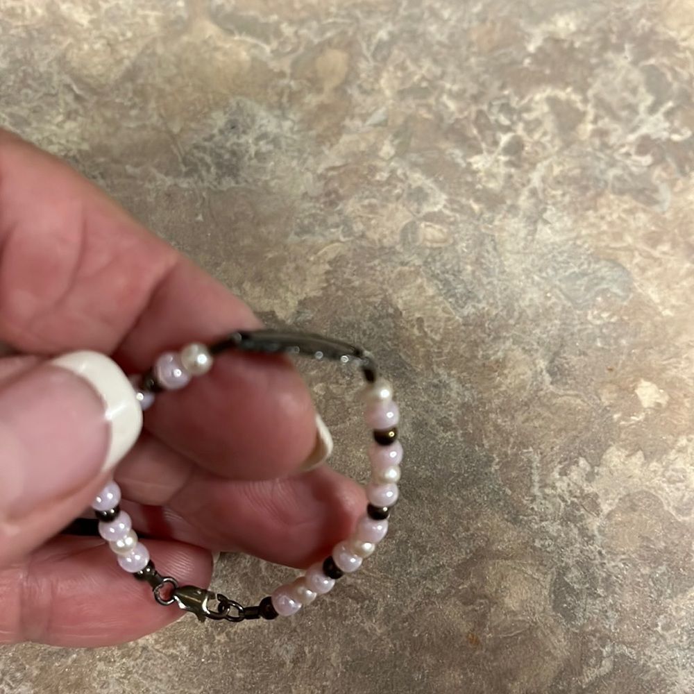 Sterling silver Newborn bracelet  